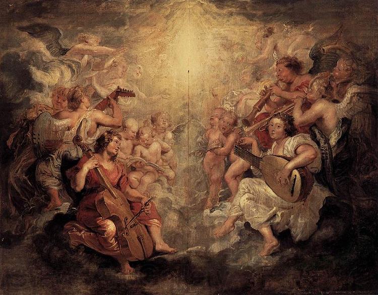 Peter Paul Rubens Music Making Angels Germany oil painting art